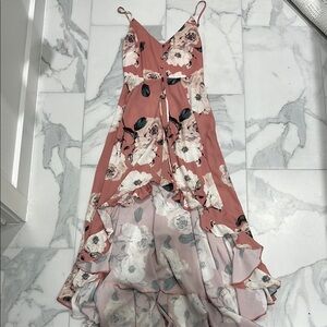 Floral Pink Maxi Dress